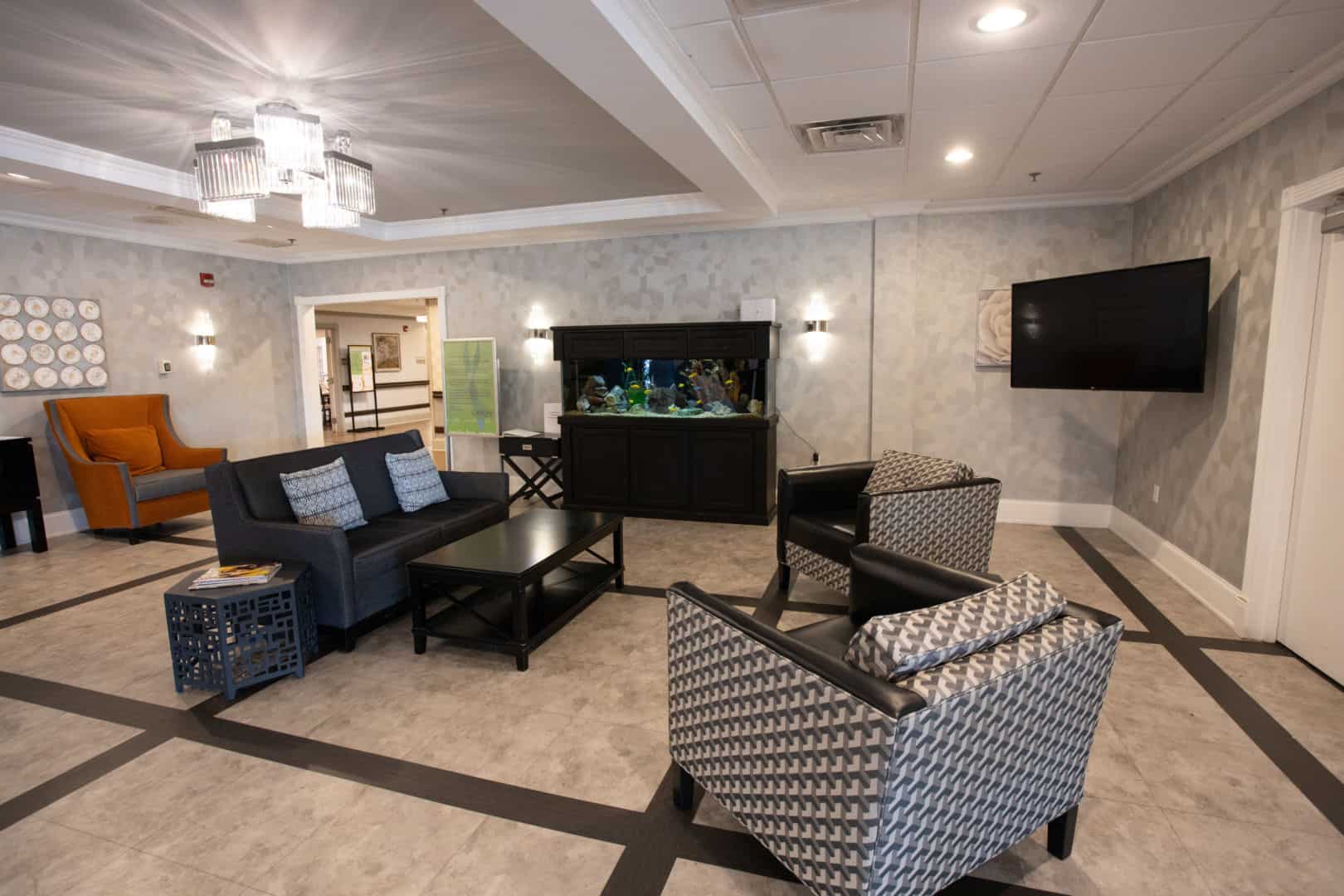 CareOne at Oradell-Interior, sitting area