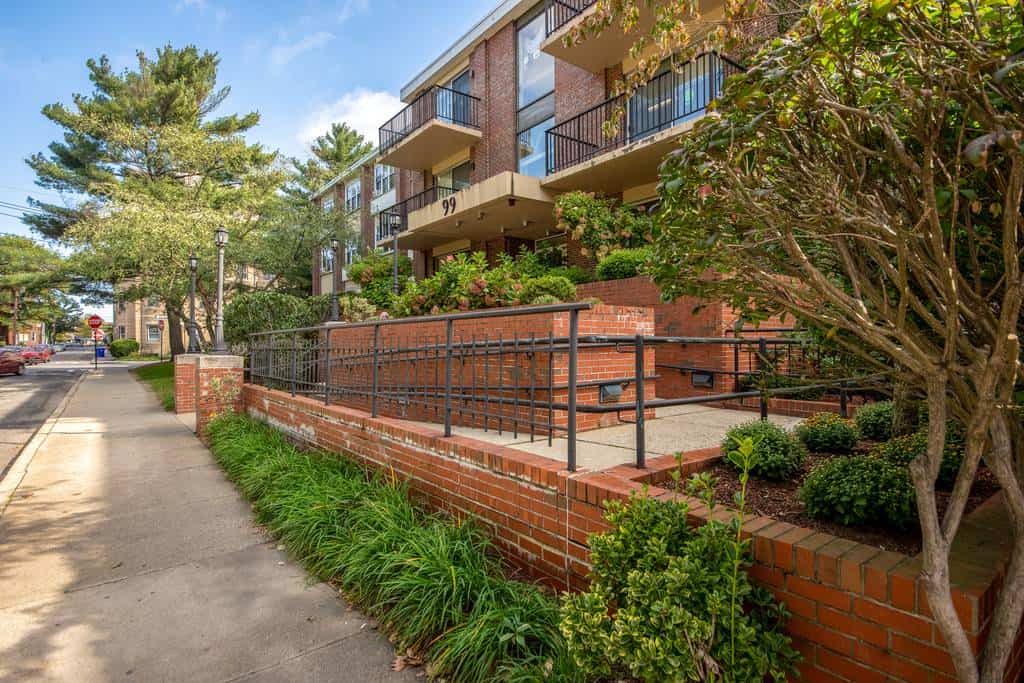 CareOne at Brookline-Exterior, entrance