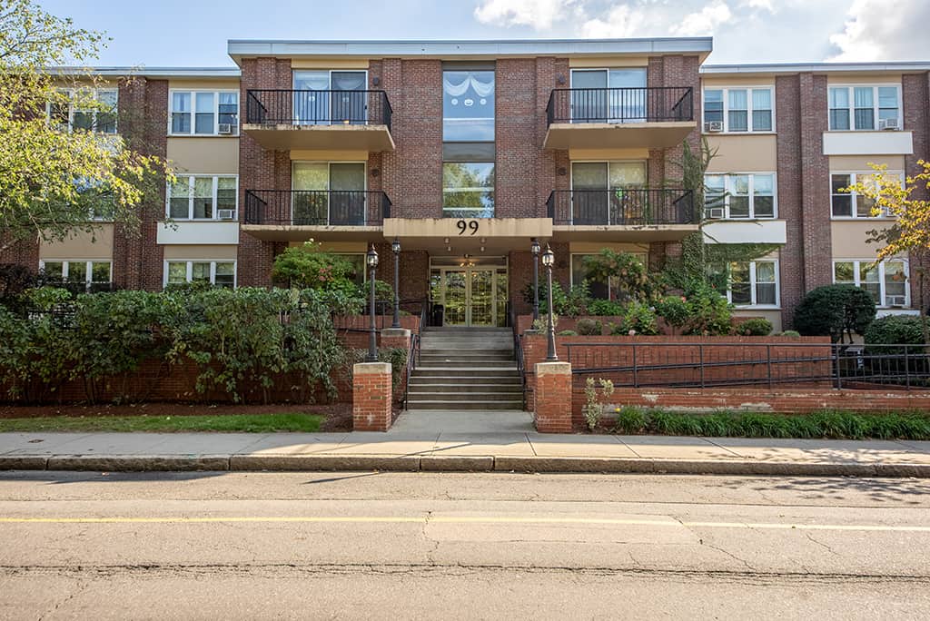 CareOne at Brookline-Exterior, entrance