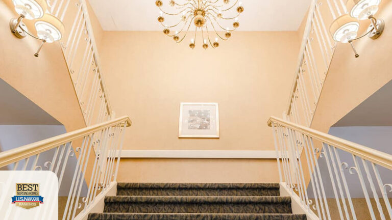 Common quarters of CareOne at Essex Park, a rehab in Beverly, MA.