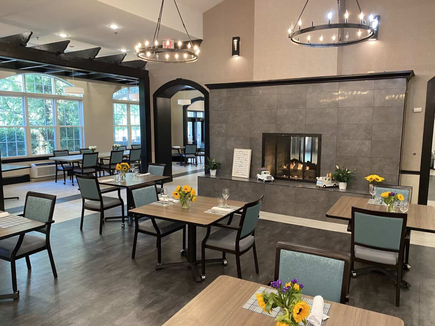 CareOne at Livingston Assisted Living-Interior, dining room