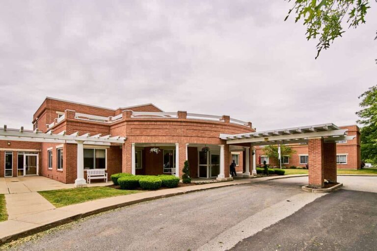 Outside of CareOne at New Bedford, a New Bedfor Rehab center