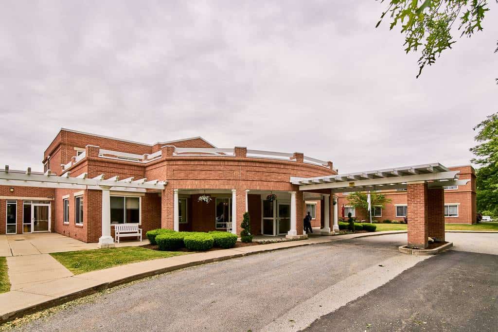 Outside of CareOne at New Bedford, a New Bedfor Rehab center