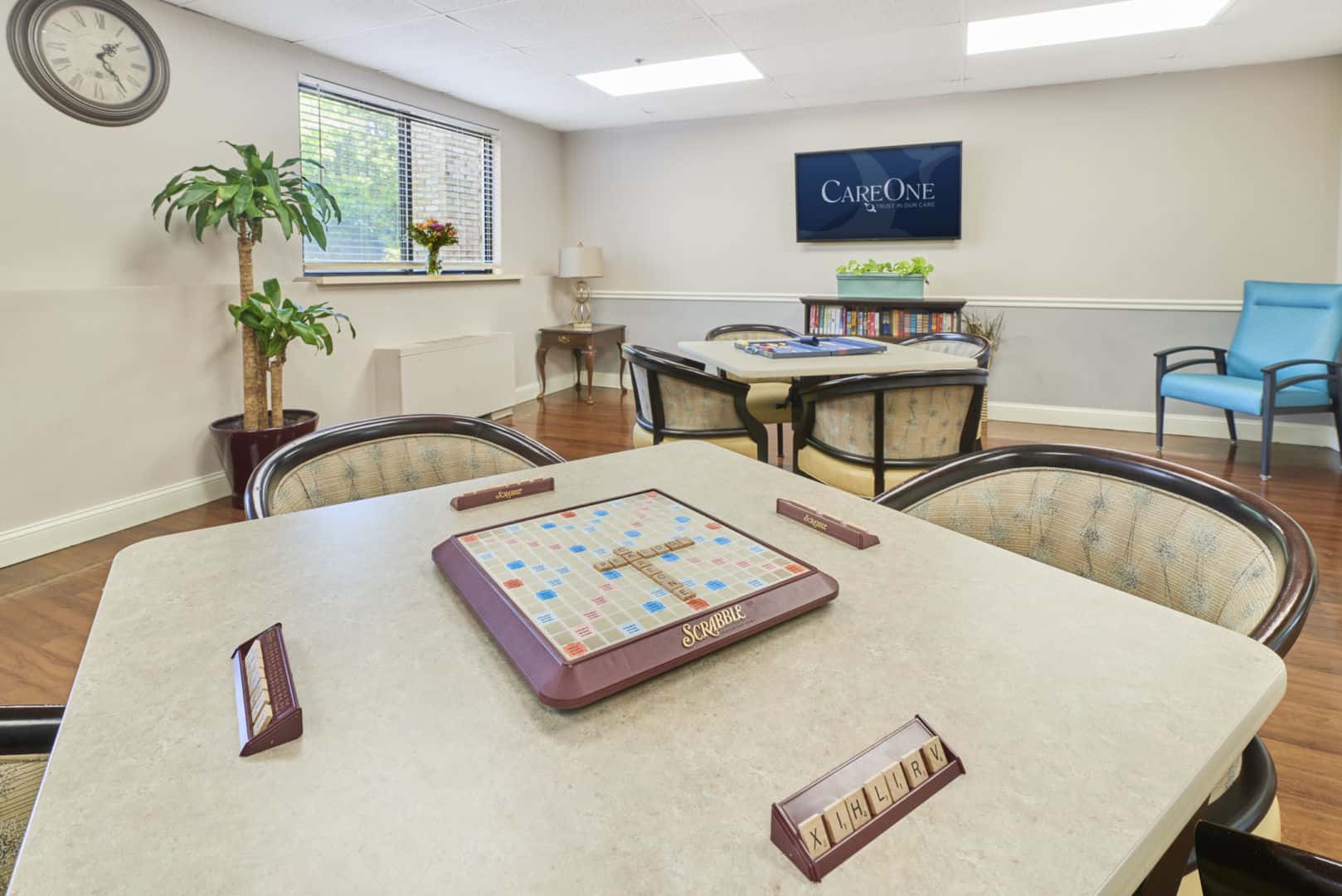 CareOne at Peabody-Interior, game room