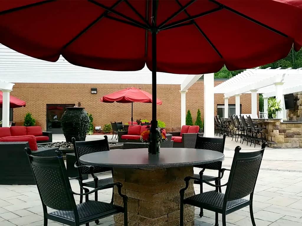 CareOne at Wilmington-Exterior, outdoor seating