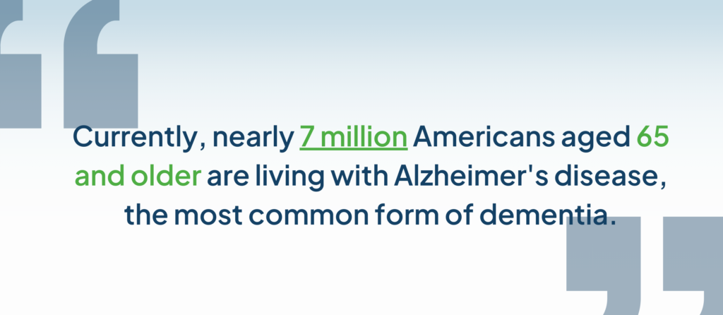 Quote on how common dementia is